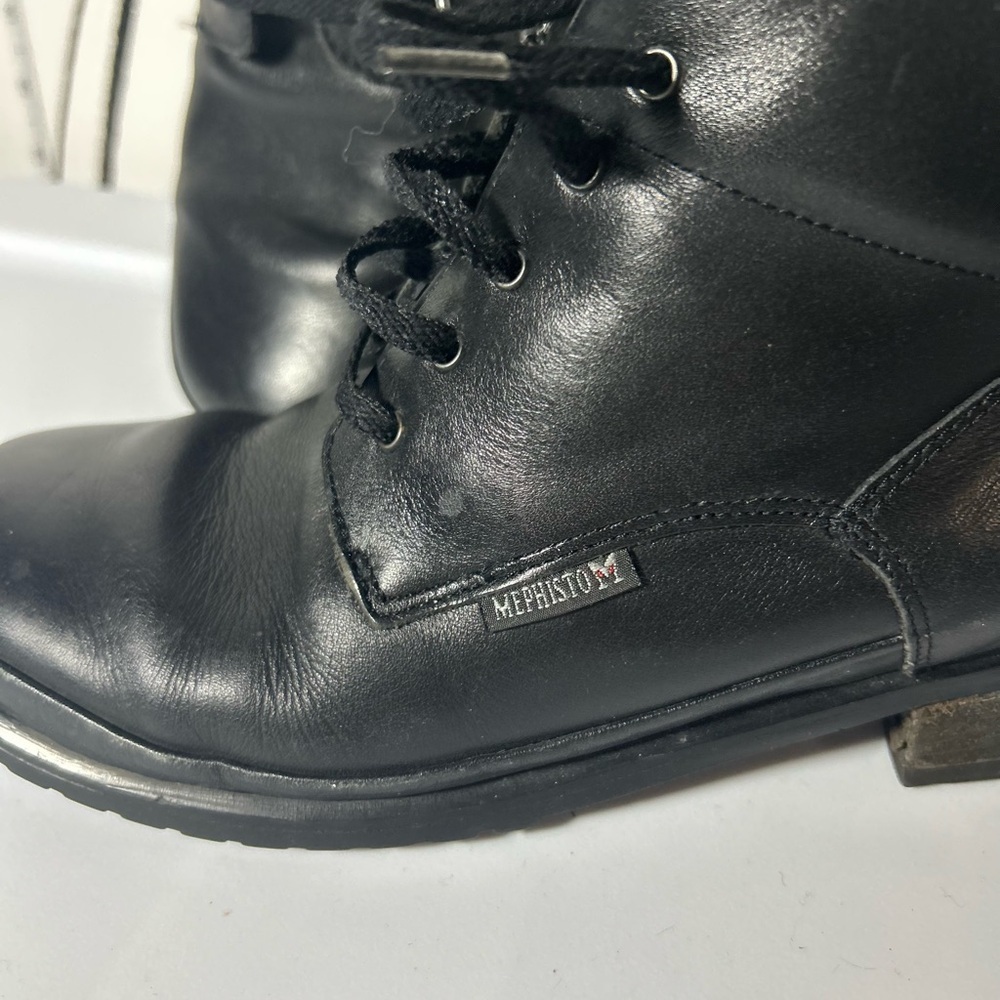 Mephisto 100% Caoutchouc Black Ankle Boots, High Quality and Handcrafted Size 7 - Picture 2 of 12